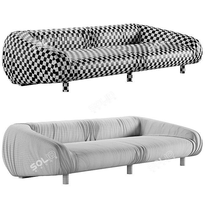 BAXTER FOLD Sofa 3Ds Max 3D model image 2