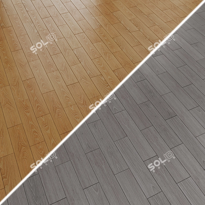 Matte 9.9X40.2 Listone Tiles 3D model image 4