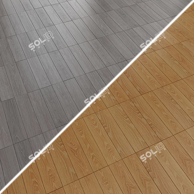 Matte 9.9X40.2 Listone Tiles 3D model image 6
