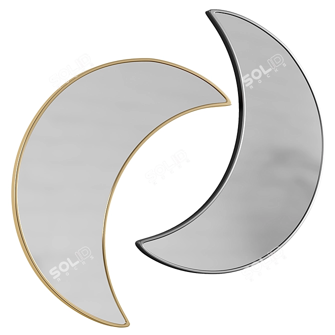 Celestial Floor Mirror 3D model image 1