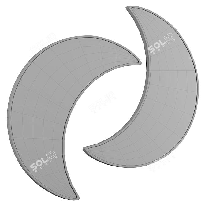 Celestial Floor Mirror 3D model image 2