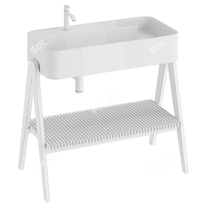 Nik TRAMA Bathroom Vanity Furniture 3D model image 3