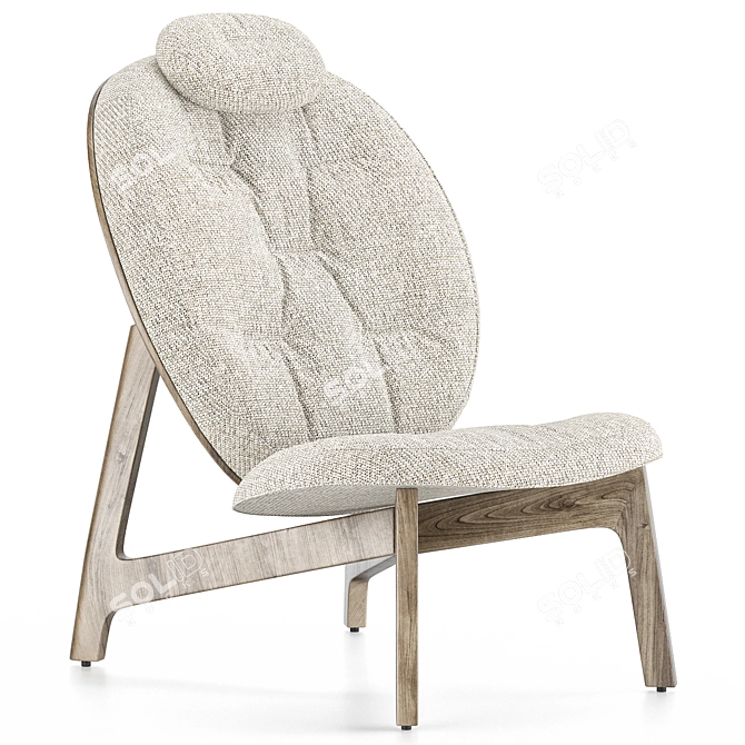 Modern Zenso High Armchair 3D model image 2