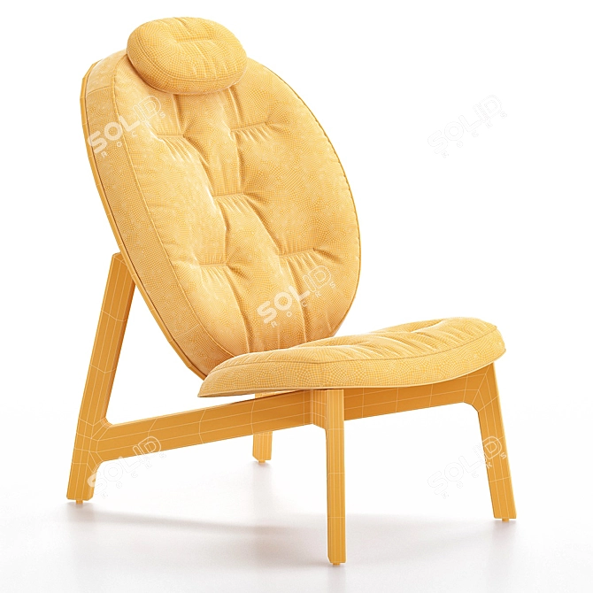 Modern Zenso High Armchair 3D model image 3