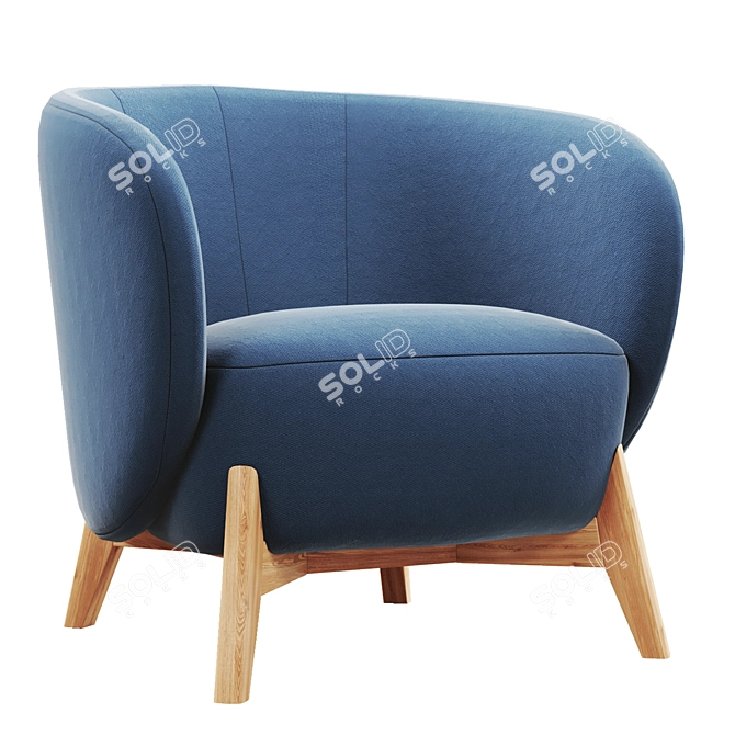 Tilar Textile Chair Soft Comfort 3D model image 2