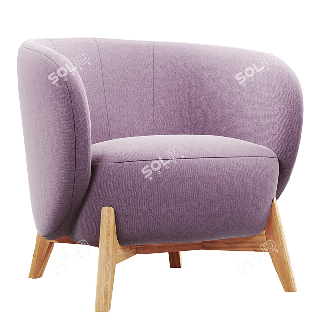 Tilar Textile Chair Soft Comfort 3D model image 3