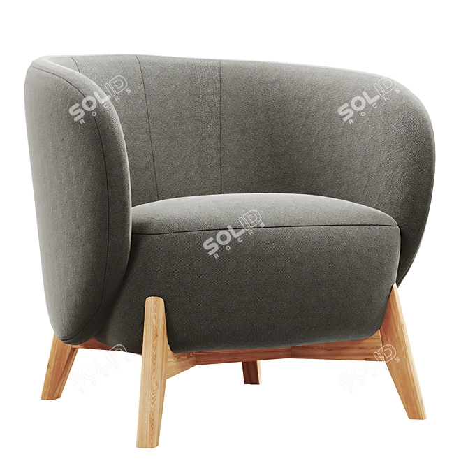 Tilar Textile Chair Soft Comfort 3D model image 4