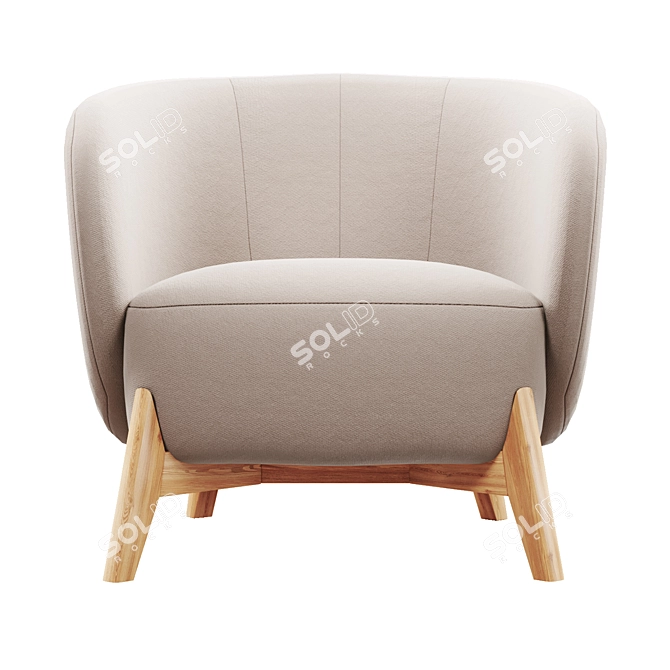 Tilar Textile Chair Soft Comfort 3D model image 5