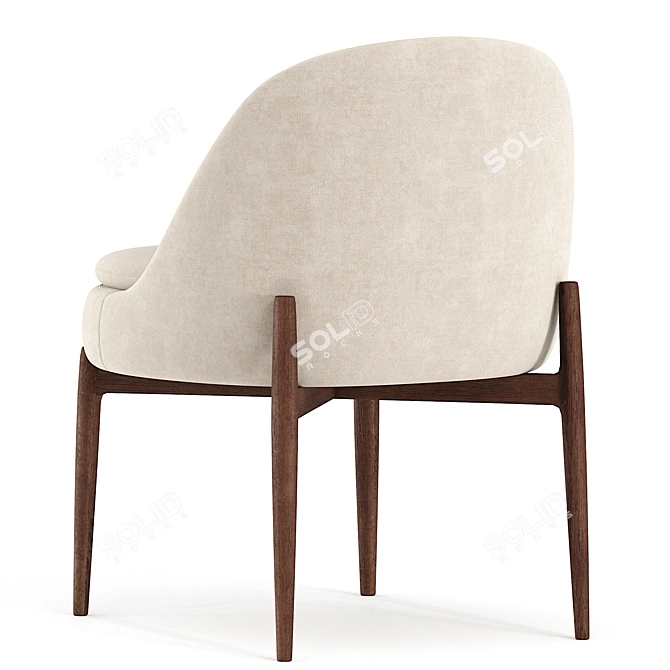 Minotti SENDAI Chair: Modern Design 3D model image 2