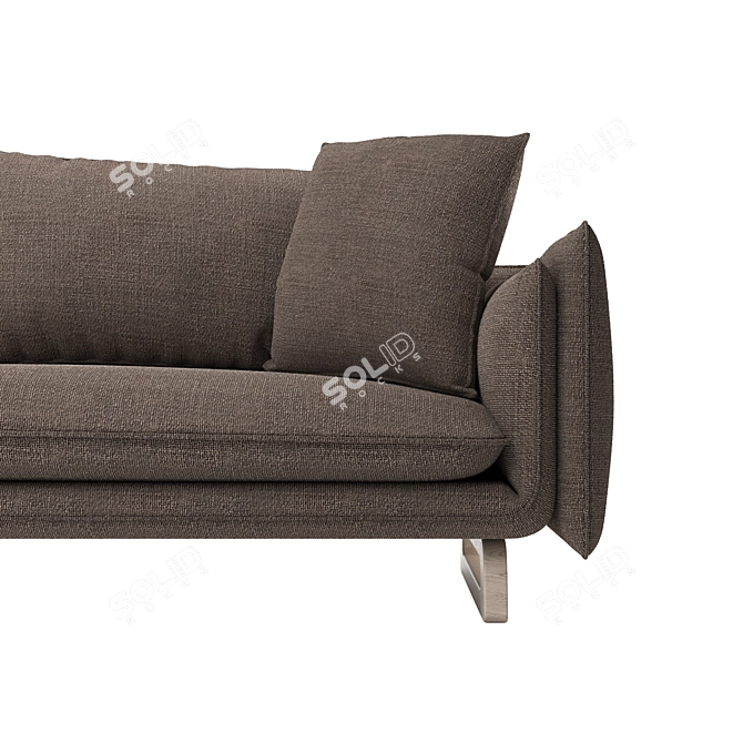 Cozy Deming Pillowback Sofa 3D model image 3
