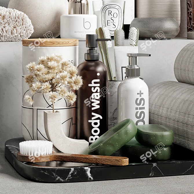 High-Quality Bathroom Accessories Models 3D model image 2