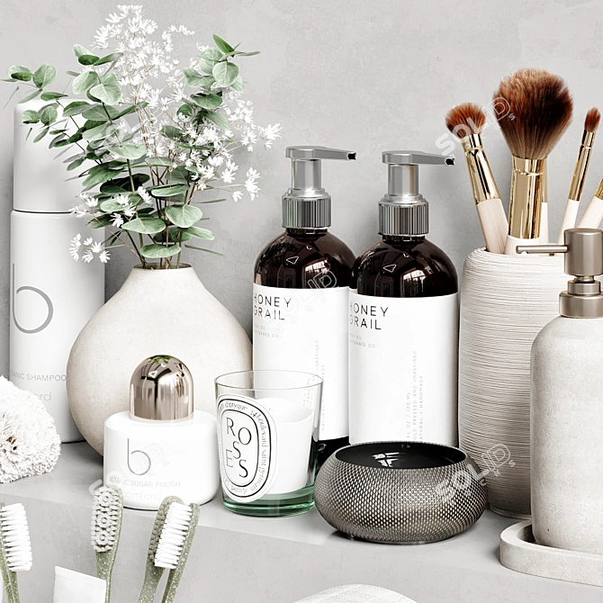 High-Quality Bathroom Accessories Models 3D model image 3