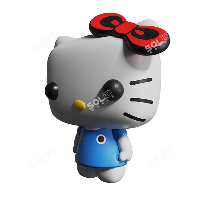 Hello Kitty Vinyl Figure 45th Anniversary 3D model image 2