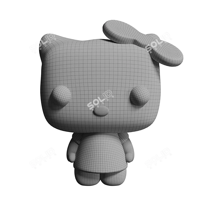 Hello Kitty Vinyl Figure 45th Anniversary 3D model image 3