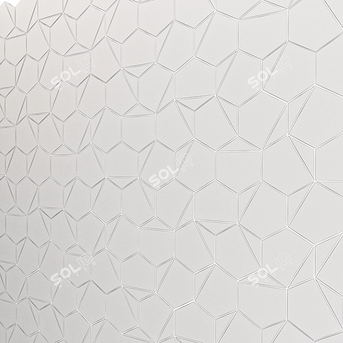 Luxury Triangle Mosaic Tiles 3D model image 3