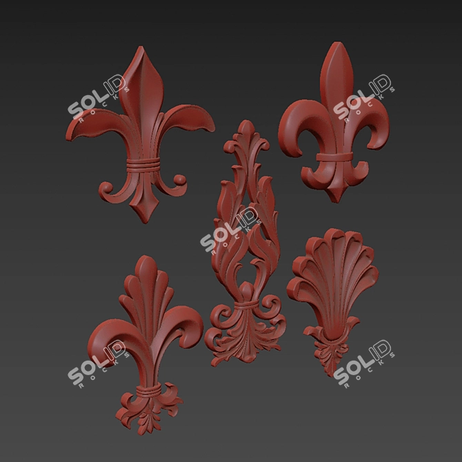 Modern 3D Ornament Design Kit 3D model image 6