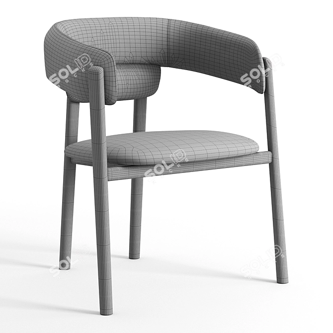 Modern Cantarutti Tuilli Chair Design 3D model image 11