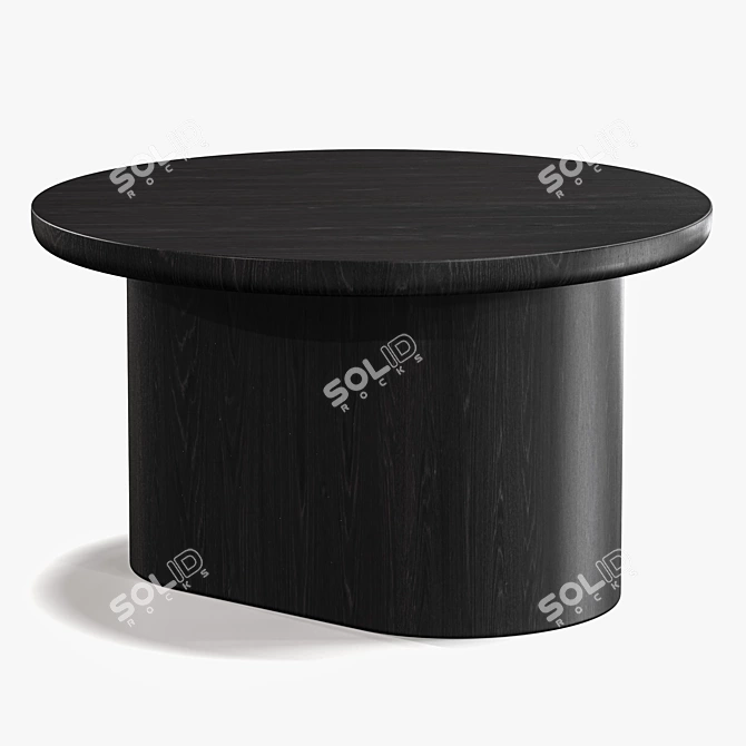 Contemporary Porto Center Table Set 3D model image 2