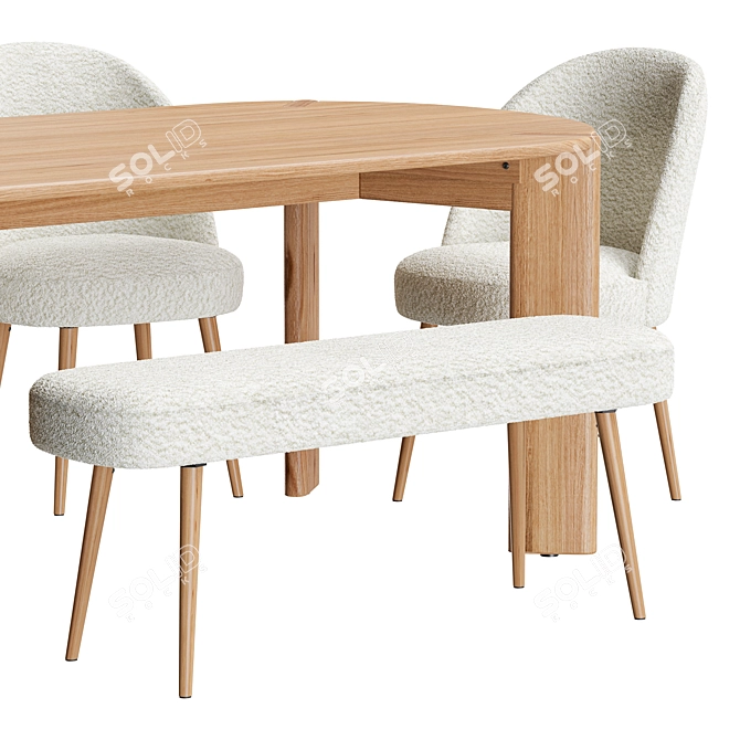 La Redoute Interieurs Dining Set 3D model image 6