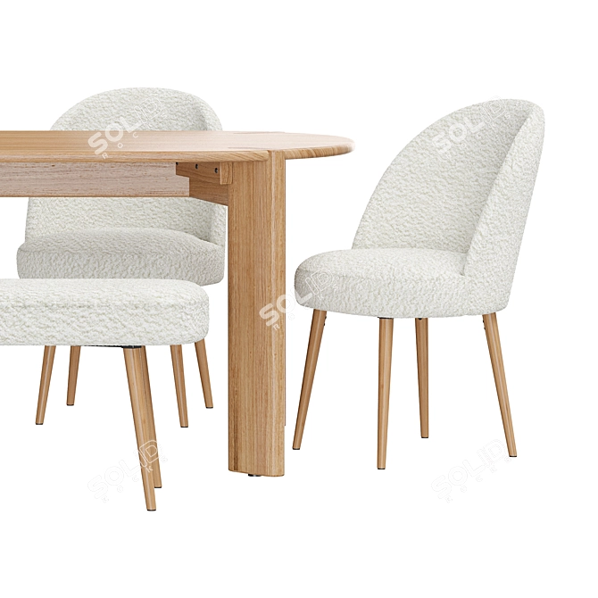 La Redoute Interieurs Dining Set 3D model image 7