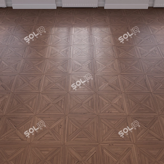 Versatile 3D Wooden Flooring Model 3D model image 3