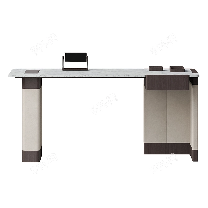 Modern Minimalist Giorgetti Edward Desk 3D model image 2