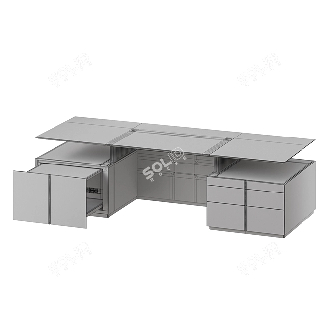 Modern Giorgetti G Code Desk 3D model image 5