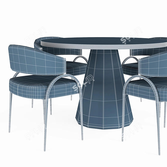 Sleek Seren Entry and Bahati Chair 3D model image 6