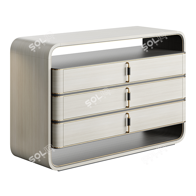 COLMAR Chest with Elegant Veneers 3D model image 1