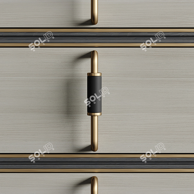 COLMAR Chest with Elegant Veneers 3D model image 3