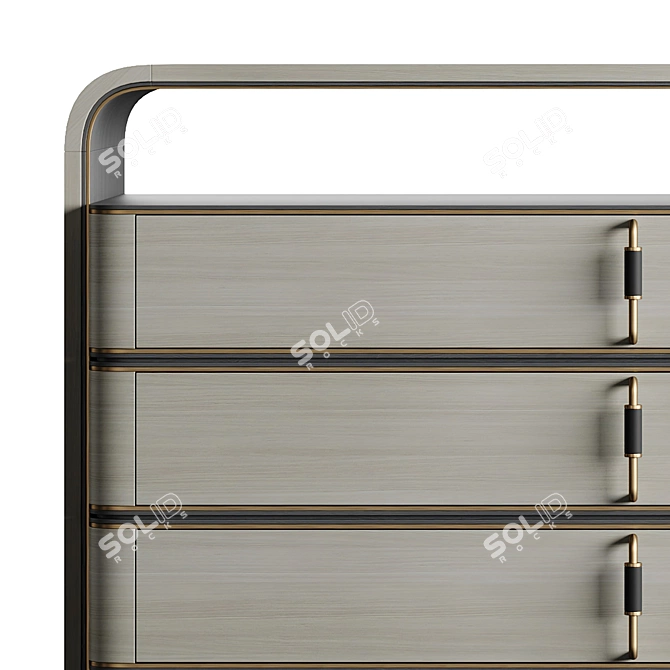 COLMAR Chest with Elegant Veneers 3D model image 5