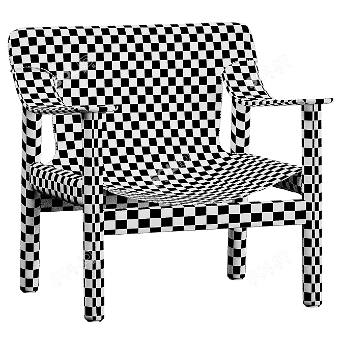 Modern Lounge Chair Design 3D model image 6