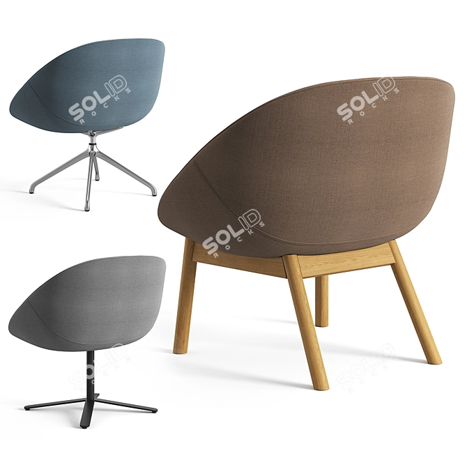 Elegant Cantarutti Cori Chair 3D model image 5