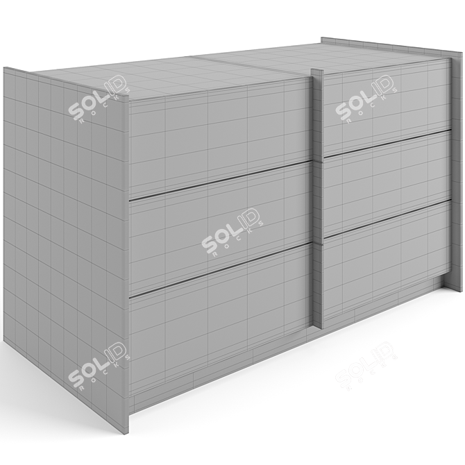 Elegant Bonaldo Aureo Sideboard 3D model image 4