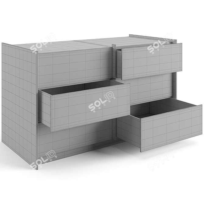 Elegant Bonaldo Aureo Sideboard 3D model image 7