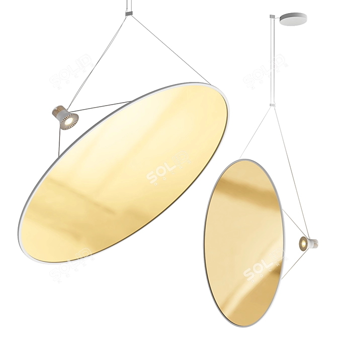 Modern Elegance: Amisol Suspension Light 3D model image 1