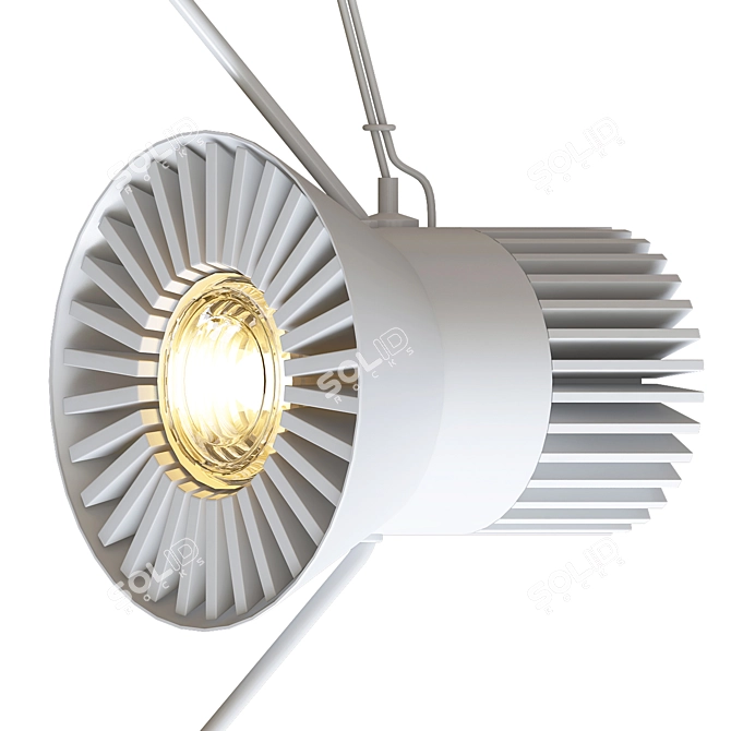 Modern Elegance: Amisol Suspension Light 3D model image 2