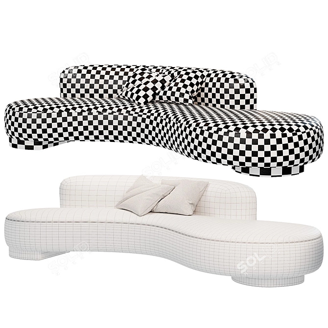 Curved Serpentine and Vladimir Sofas 3D model image 4