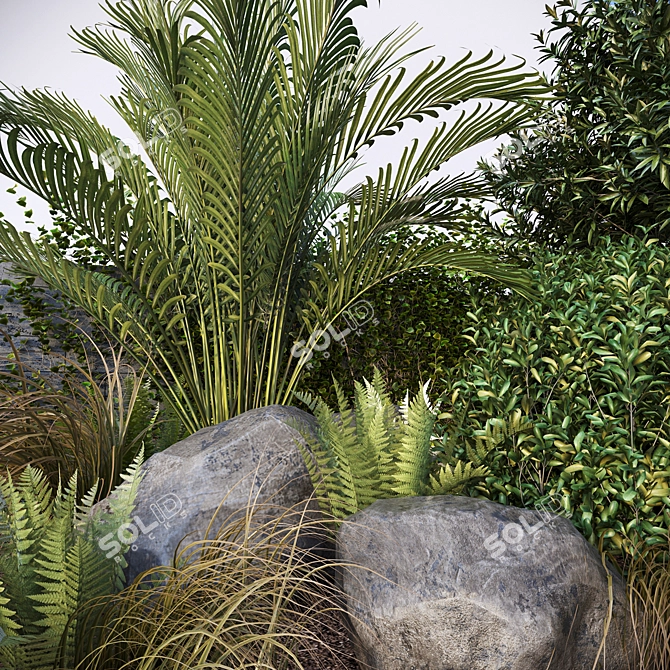 Greenery Mix 3D Collection with FBX Export 3D model image 7