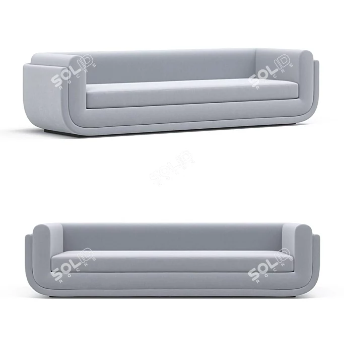Nordic Charm Copenhagen Sofa 3D model image 1