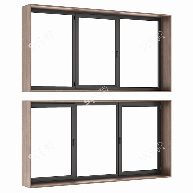 Versatile Modern Window Set. 3D model image 3