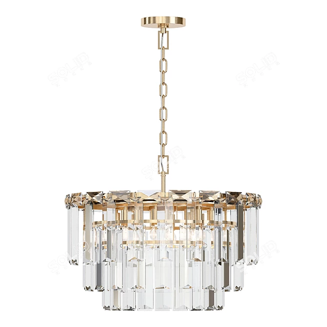 Elegant Arden Medium Chandelier 3D model image 1