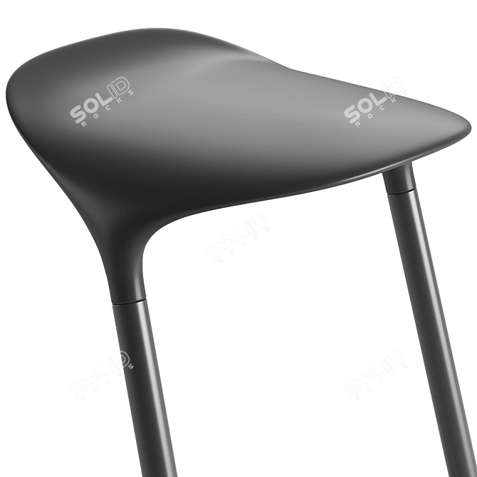 Modern Cross Design Chair Set 3D model image 3