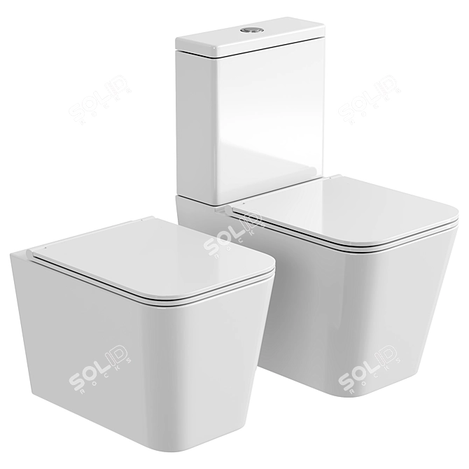 Vatter Owl Toilet Set 3D model image 2