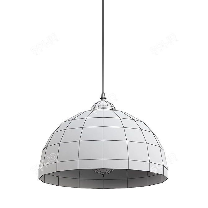 Industrial Pendant Light Fixture by Trent Austin 3D model image 2