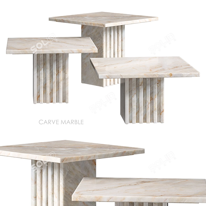 Marble Studio Anansi Cocktail Table 3D model image 1