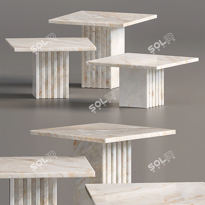 Marble Studio Anansi Cocktail Table 3D model image 2