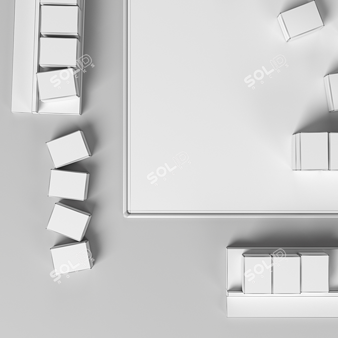 Traditional Mahjong Game Set 3D model image 6