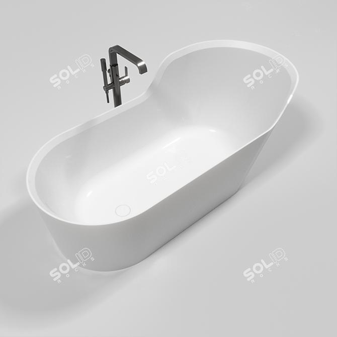 Glow Asymmetric Bath by Knief 3D model image 1