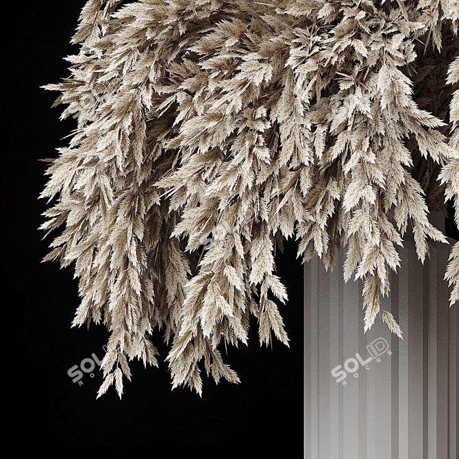 Pampas Bouquet 3D Model Export 3D model image 2